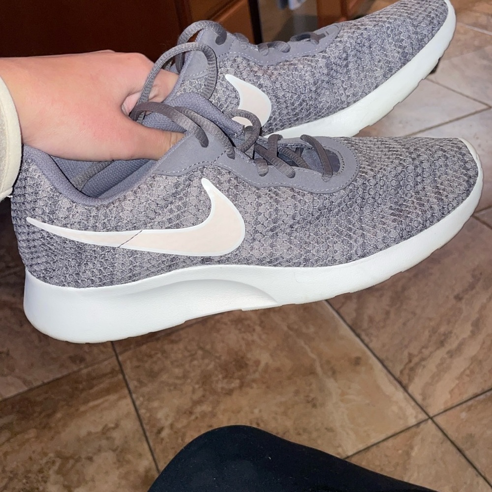 Grey Nike shoes